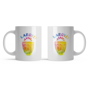Caneca de Cerâmica Branca – Laroyê