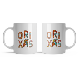 Caneca de Cerâmica Branca – Orixás