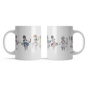 Caneca de Cerâmica Branca – Todos Orixás