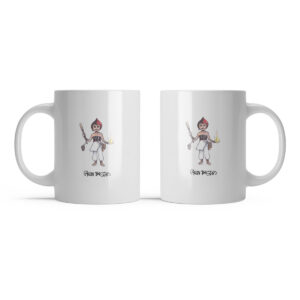 Caneca de Cerâmica Branca – Exu – Gagau Bastos