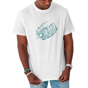 Camiseta Feminina Branca – 100% Algodão – Odo Iya Iemanjá