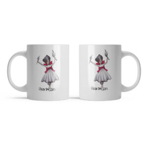 Caneca de Cerâmica Branca – Iansã – Gagau Bastos