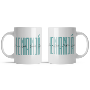 Caneca de Cerâmica Branca – Odo Iya Iemanjá