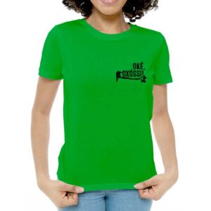 Camiseta Feminina Verde – 100% Algodão – Okê Oxóssi