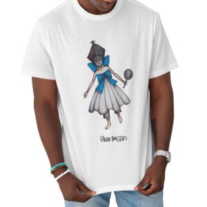 Camiseta Unissex Branca – 100% Algodão – Nanã – Gagau Bastos