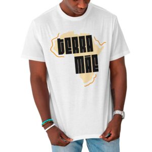 Camiseta Unissex Branca – 100% Algodão – Terra Mãe
